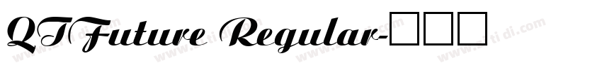 QTFuture Regular字体转换